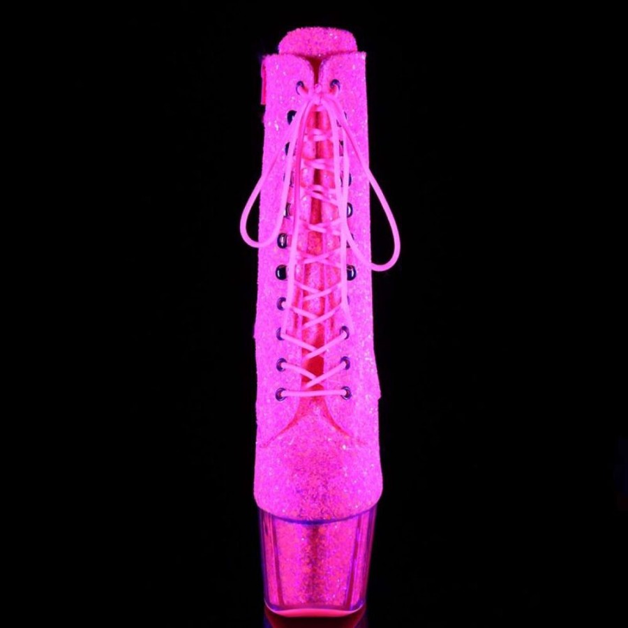 High Heels Pleaser | Pleaser Adore-1020G Neon Pink Glitter/Neon Pink Glitter