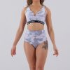 Pole Dance Wear Juicee Peach | Juicee Peach Shorts High Waist Brazils Grey Camo