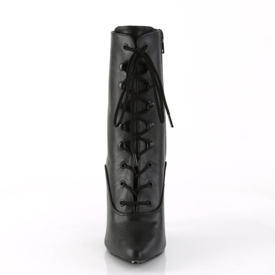 High Heels Pleaser | Pleaser Seduce-1020 Ankle Boots Faux Leather Black