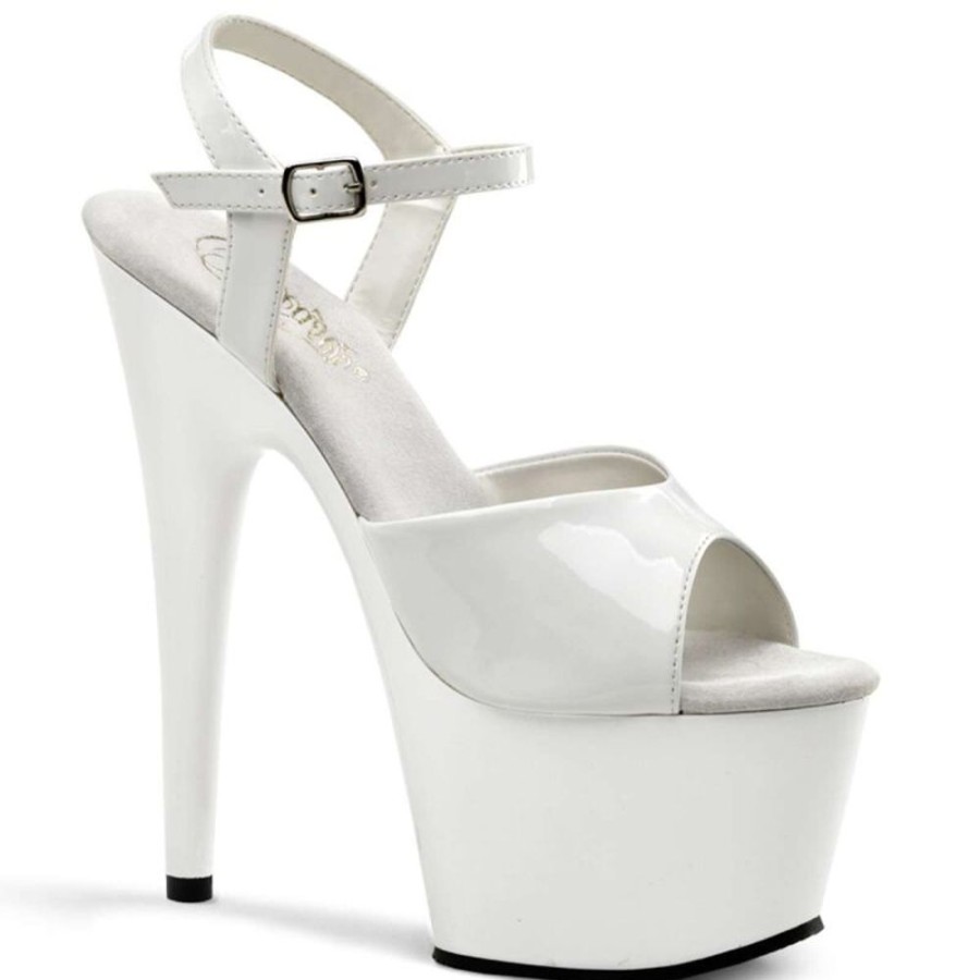 High Heels Pleaser | Pleaser Adore-709 White/White