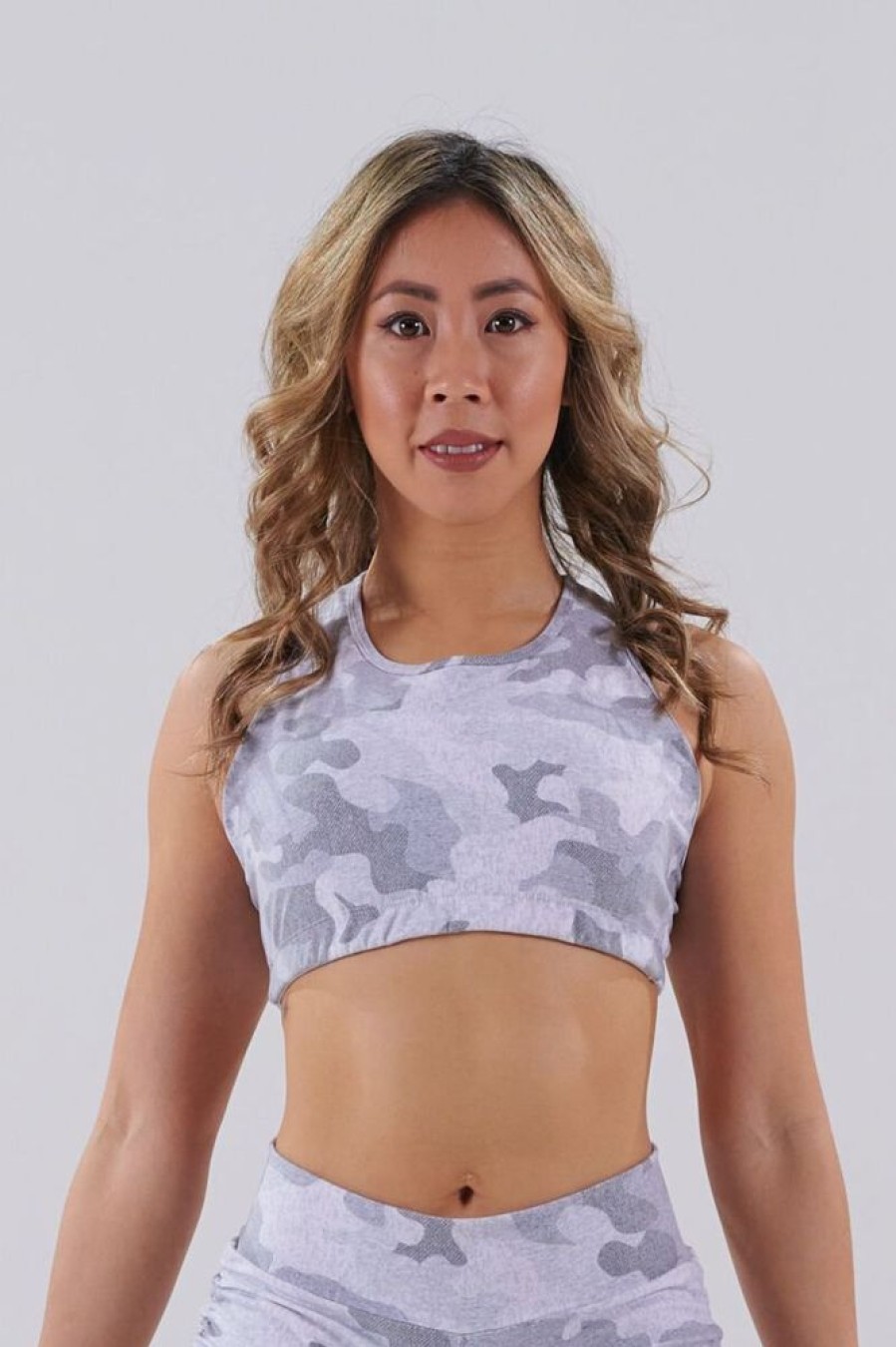 Pole Dance Wear Juicee Peach | Juicee Peach Top Anna Grey Camo