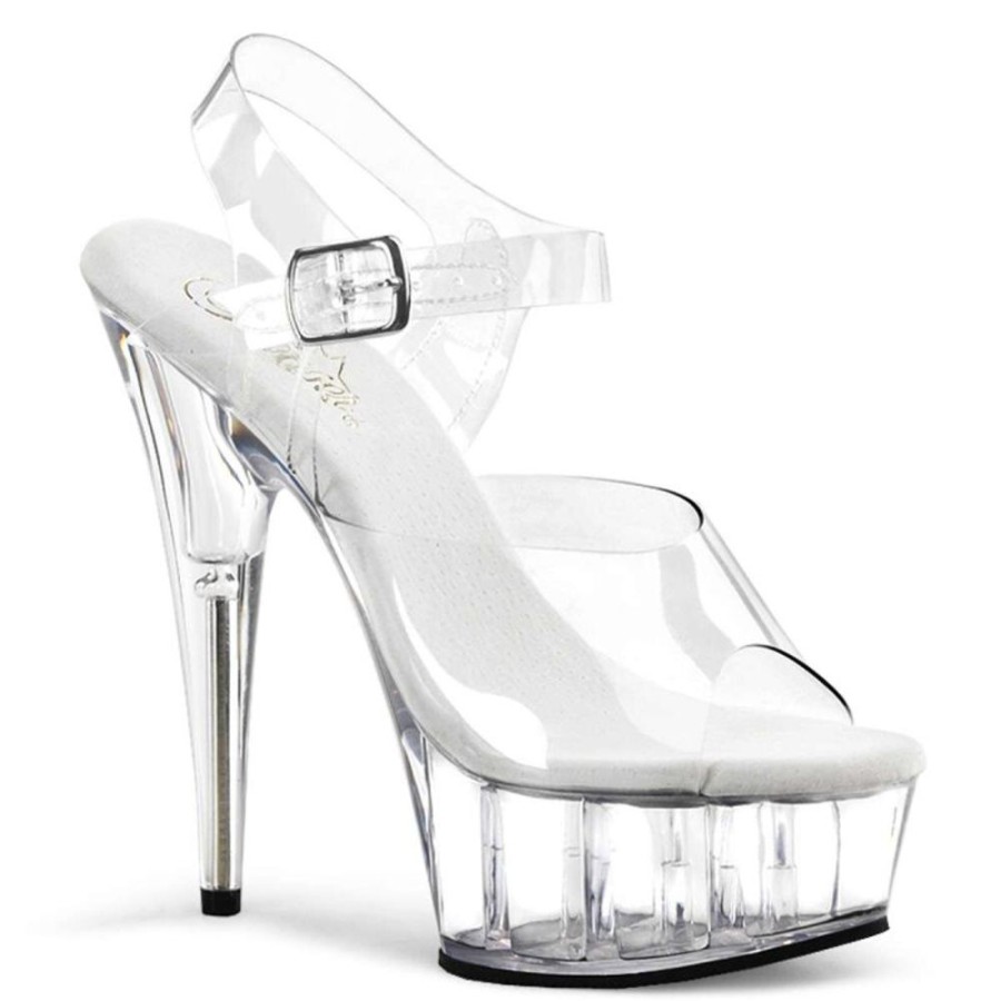 High Heels Pleaser | Pleaser Delight-608 Clear/Clear