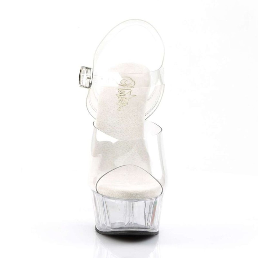 High Heels Pleaser | Pleaser Delight-608 Clear/Clear