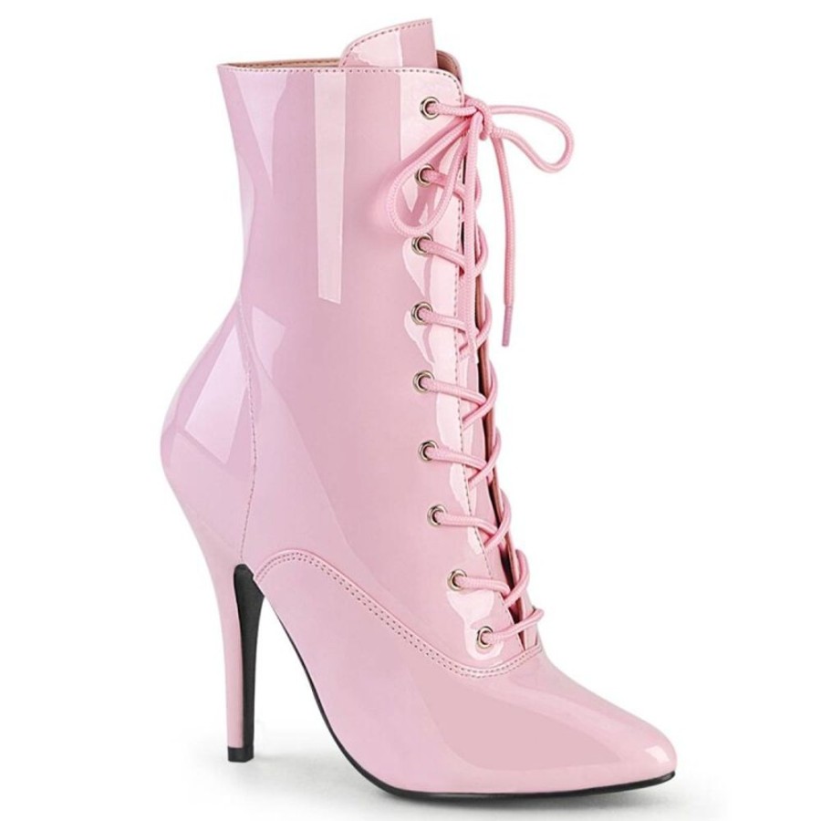 High Heels Pleaser | Pleaser Seduce-1020 Ankle Boots Patent Pink