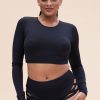 Pole Dance Wear Lunalae | Lunalae Long Sleeve Top Gia Black