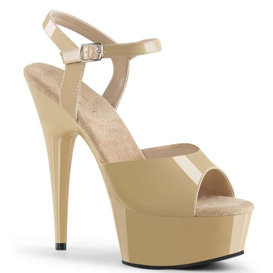 High Heels Pleaser | Pleaser Delight-609 Cream/Cream