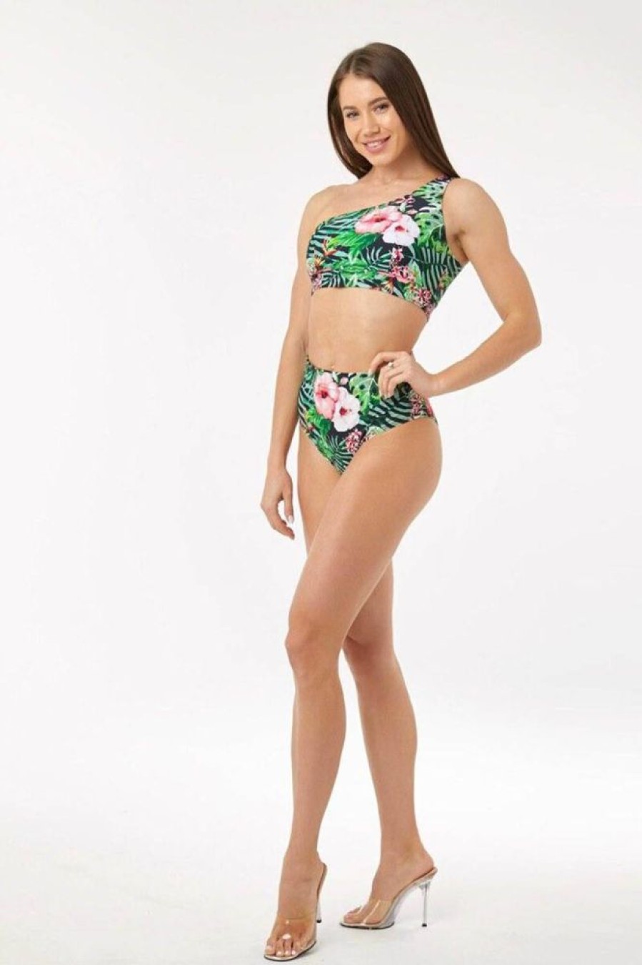 Pole Dance Wear Polerina | Polerina Shorts Tropical Green