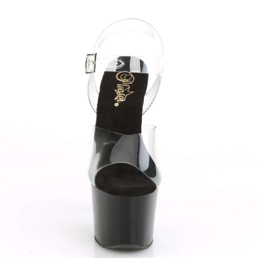 High Heels Pleaser | Pleaser Knucks-708 Clear/Black