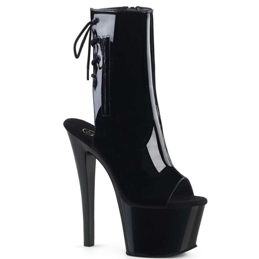 High Heels Pleaser | Pleaser Sky-1018 Black Patent/Black