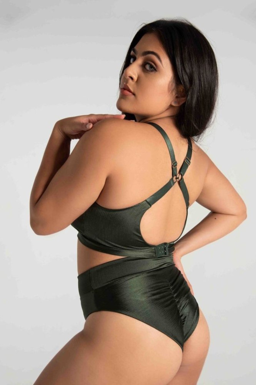 Pole Dance Wear Tatiana Active Wear | Tatiana Active Wear Shorts Adeline Pine Green