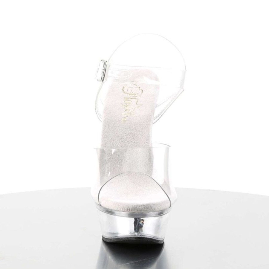 High Heels Pleaser | Pleaser Allure-608 Clear/Clear