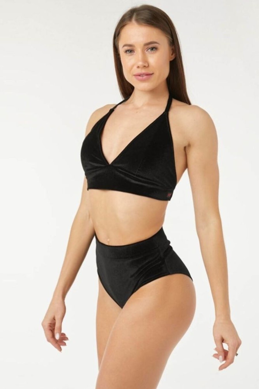 Pole Dance Wear Polerina | Polerina Shorts Bikini Velvet Black