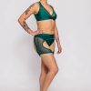 Pole Dance Wear AMBR Designs | Ambr Designs Frame Highs Shorts Emerald