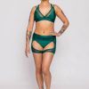 Pole Dance Wear AMBR Designs | Ambr Designs Sculp Crop Top Emerald