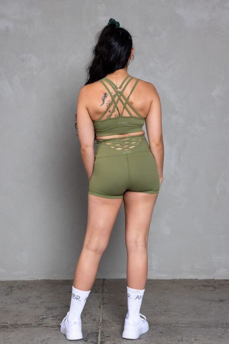 Pole Dance Wear AMBR Designs | Ambr Designs Booty Shorts Olive