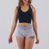 Pole Dance Wear Juicee Peach | Juicee Peach Shorts Reversible Silver Grey