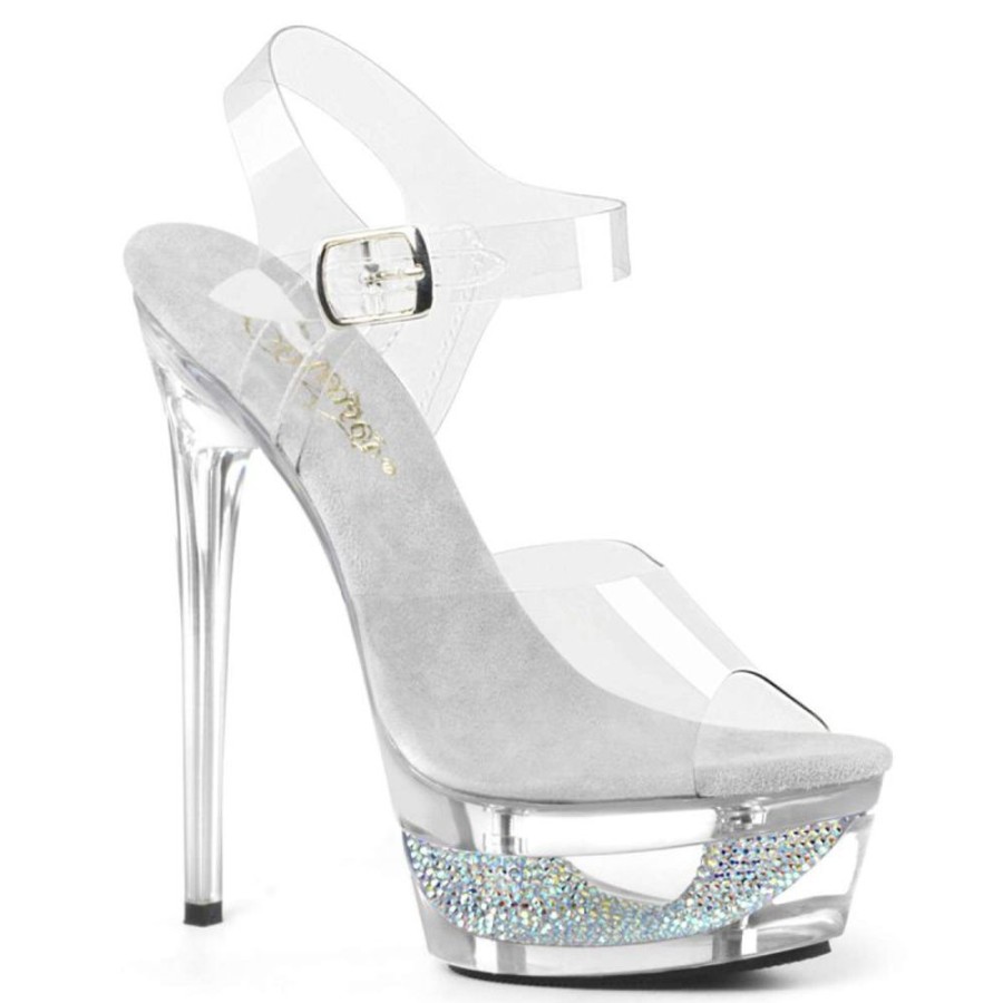 High Heels Pleaser | Pleaser Eclipse-608Dm Clear/Clear