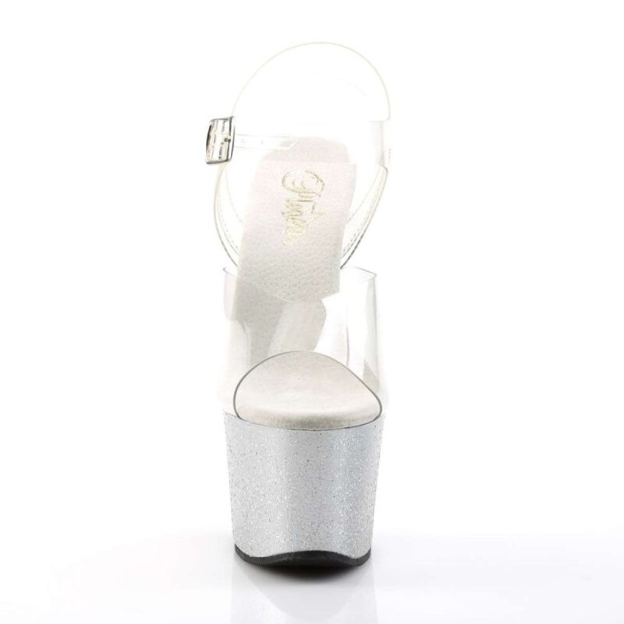 High Heels Pleaser | Pleaser Sky-308Mg Clear/Silver