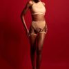 Pole Dance Wear OKSA WEAR FZC | Oksa Wear Top Fergie Cappuccino