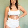 Pole Dance Wear Lunalae | Lunalae Shorts High Waist Izzy White