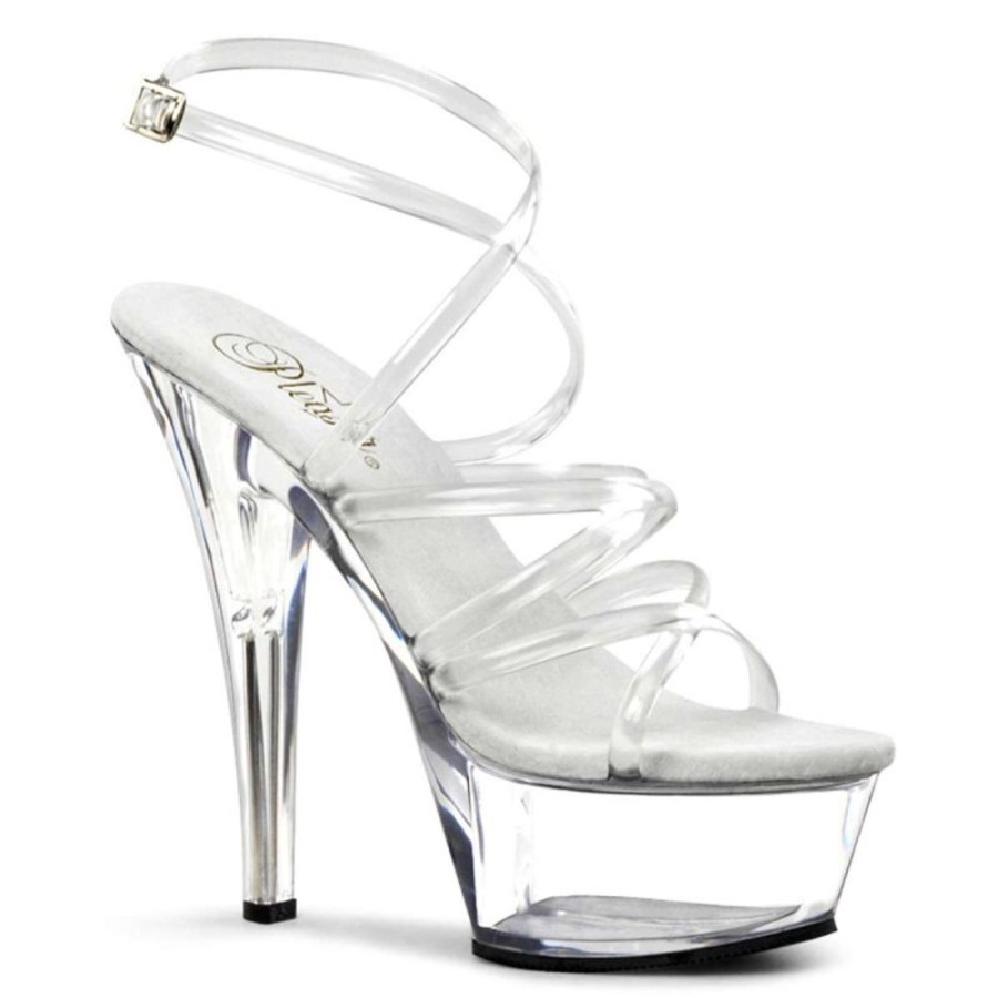 High Heels Pleaser | Pleaser Kiss-206 Clear/Clear