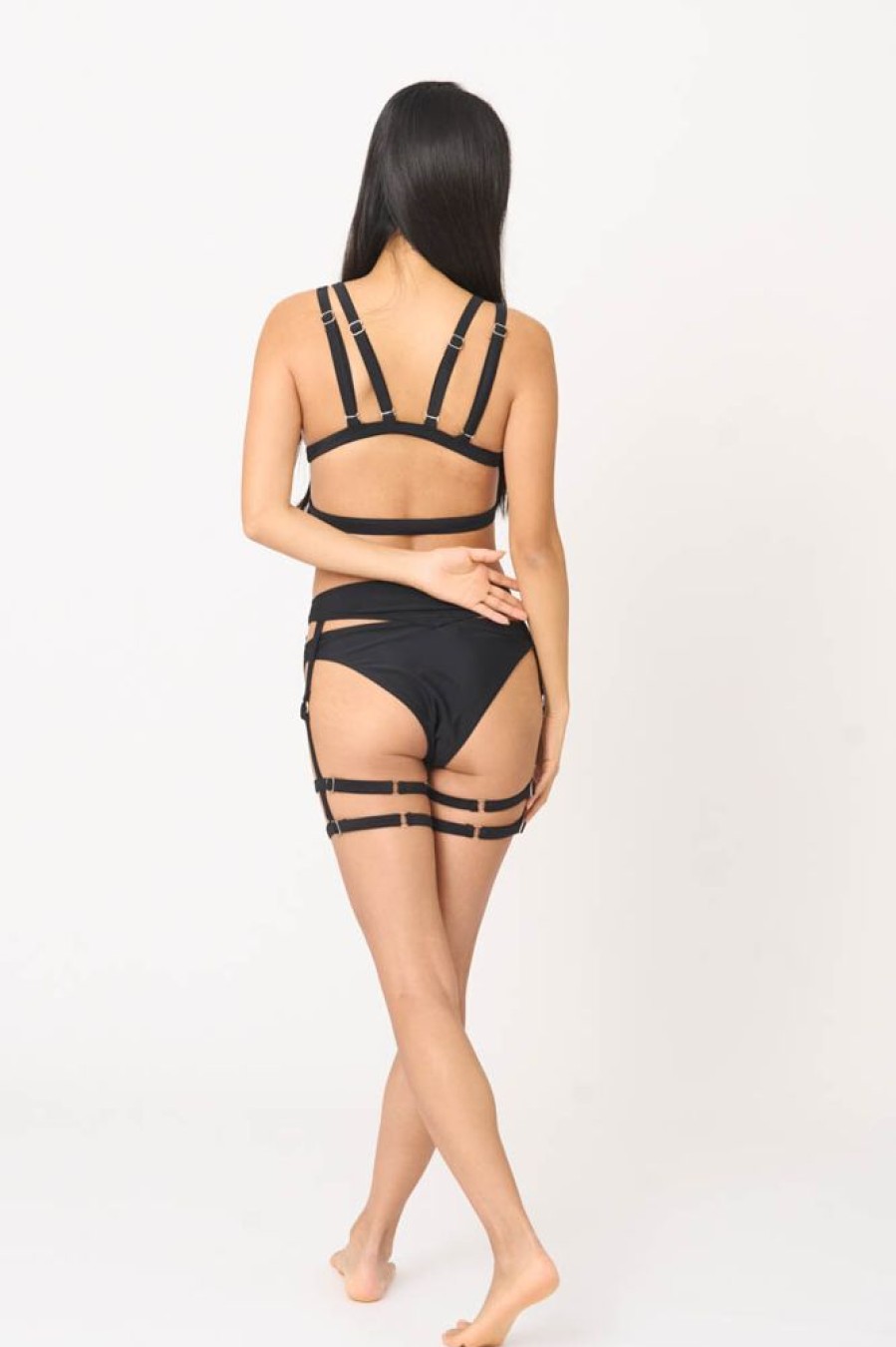 Pole Dance Wear Zasha Polewear | Zasha Polewear Top Ava Black