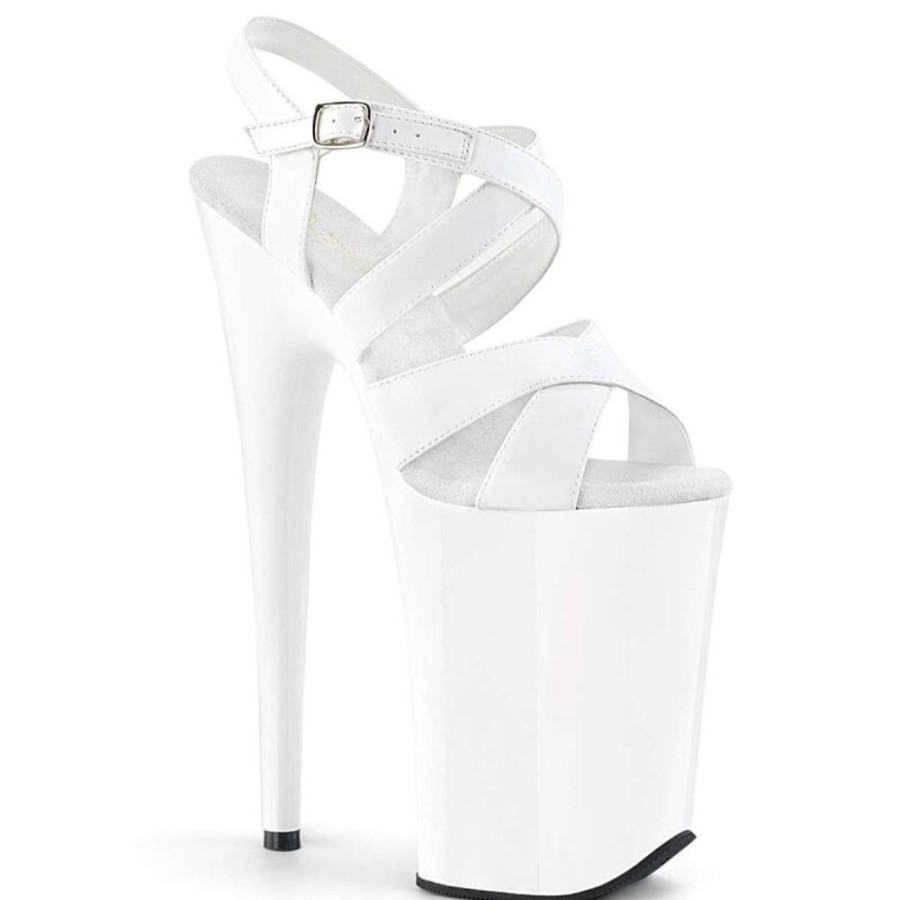 High Heels Pleaser | Pleaser Infinity-997 White Patent/White