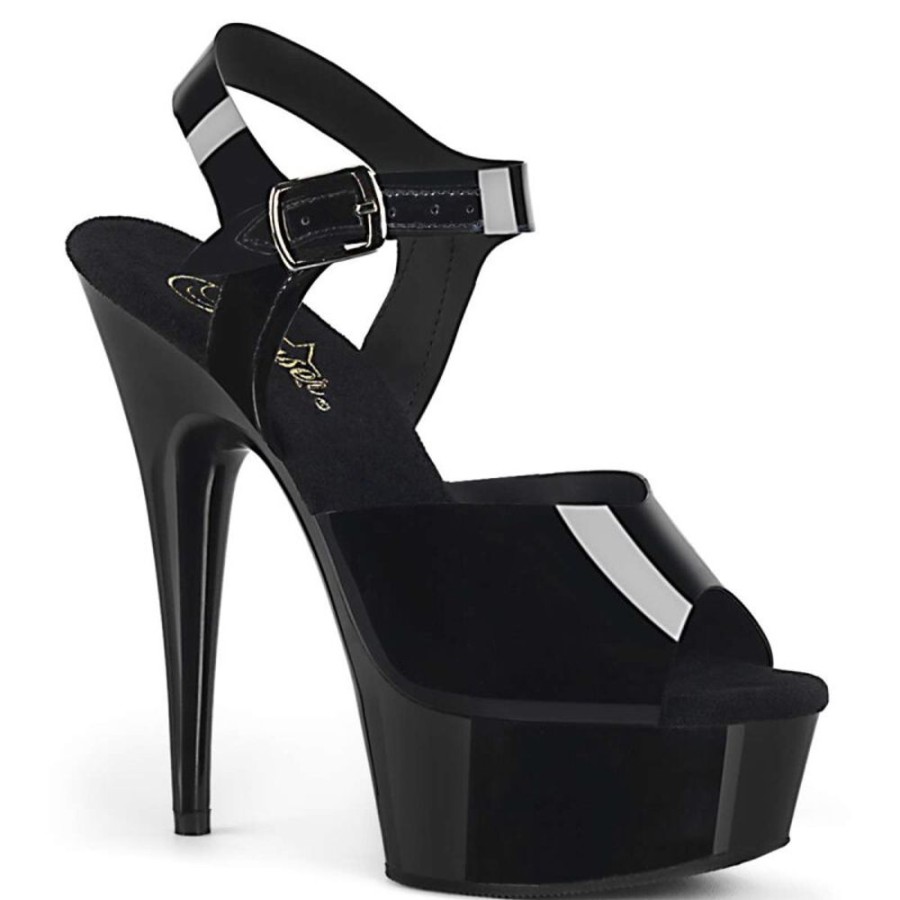 High Heels Pleaser | Pleaser Delight-608N Black (Jelly-Like) Tpu/Black