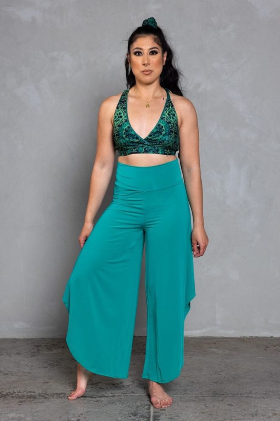 Pole Dance Wear AMBR Designs | Ambr Designs Delilah Sway Pants Emerald