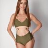 Pole Dance Wear Oksa Polewear | Oksawear Shorts Cleopatra Olive Green