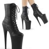 High Heels Pleaser | Pleaser Infinity-1020 Black Faux Leather/Black Matte