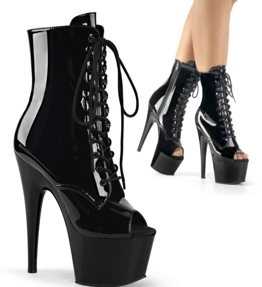 High Heels Pleaser | Pleaser Adore-1021 Black Patent/Black