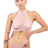 Pole Dance Wear Naughty Thoughts | Naughty Thoughts Top Xxx Rated See Through Pink