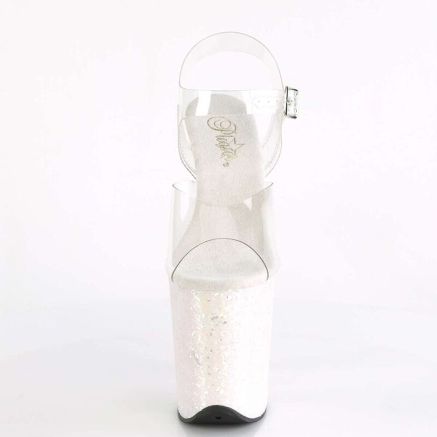 High Heels Pleaser | Pleaser Flamingo-808Lg Clear/Opal Multi Glitter