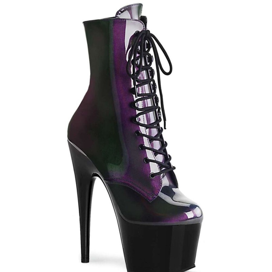 High Heels Pleaser | Pleaser Adore-1020Shg Purple-Olive/Black