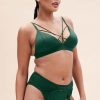 Pole Dance Wear Lunalae | Lunalae Shorts Low Waist Cora Moos Green