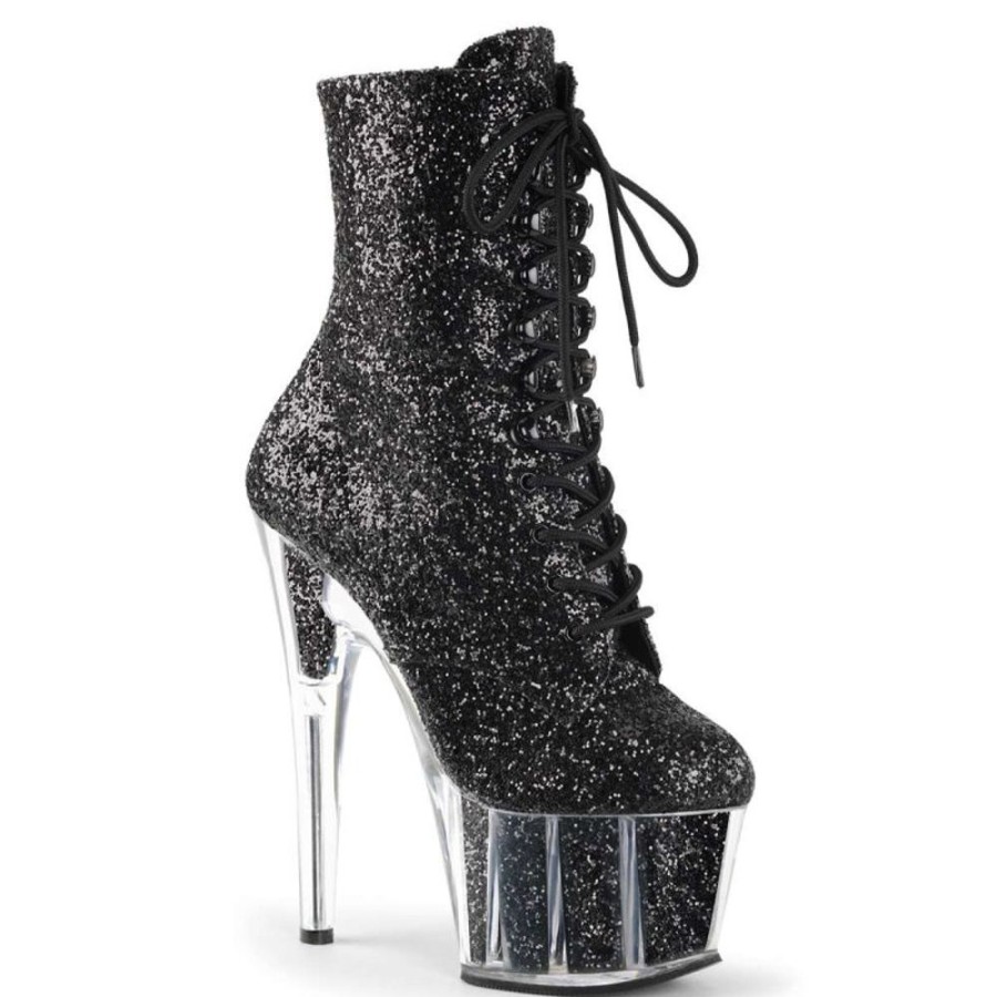 High Heels Pleaser | Pleaser Adore-1020G Black Glitter/Black Glitter