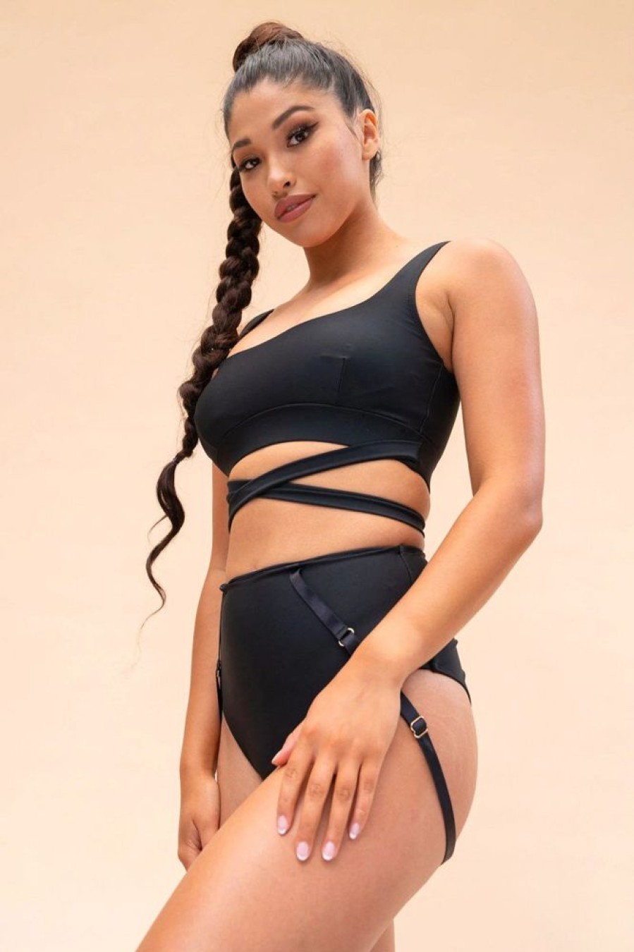 Pole Dance Wear Lunalae | Lunalae Top Kehlani Black