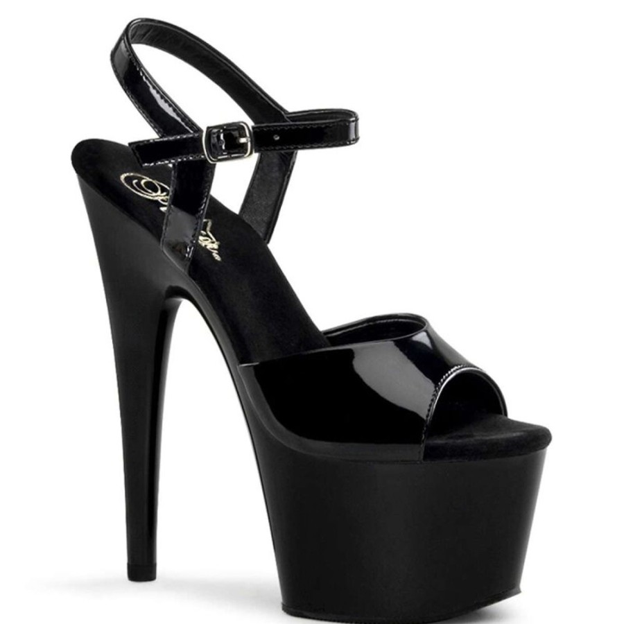 High Heels Pleaser | Pleaser Adore-709 Black Patent/Black