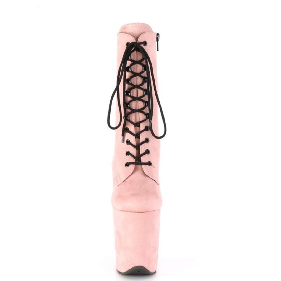 High Heels Pleaser | Pleaser Flamingo-1020Fs Baby Pink Faux Suede/Baby Pink Faux Suede