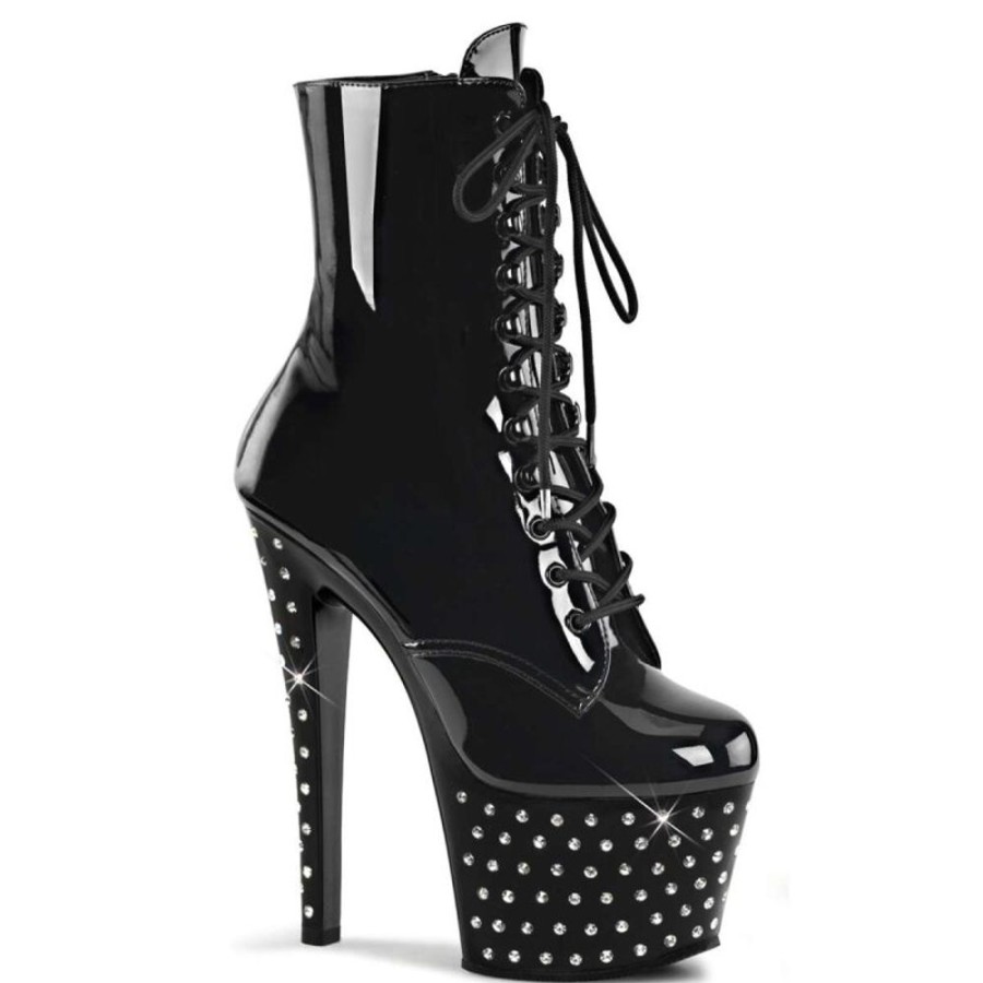 High Heels Pleaser | Pleaser Stardust-1020-7 Black/Black