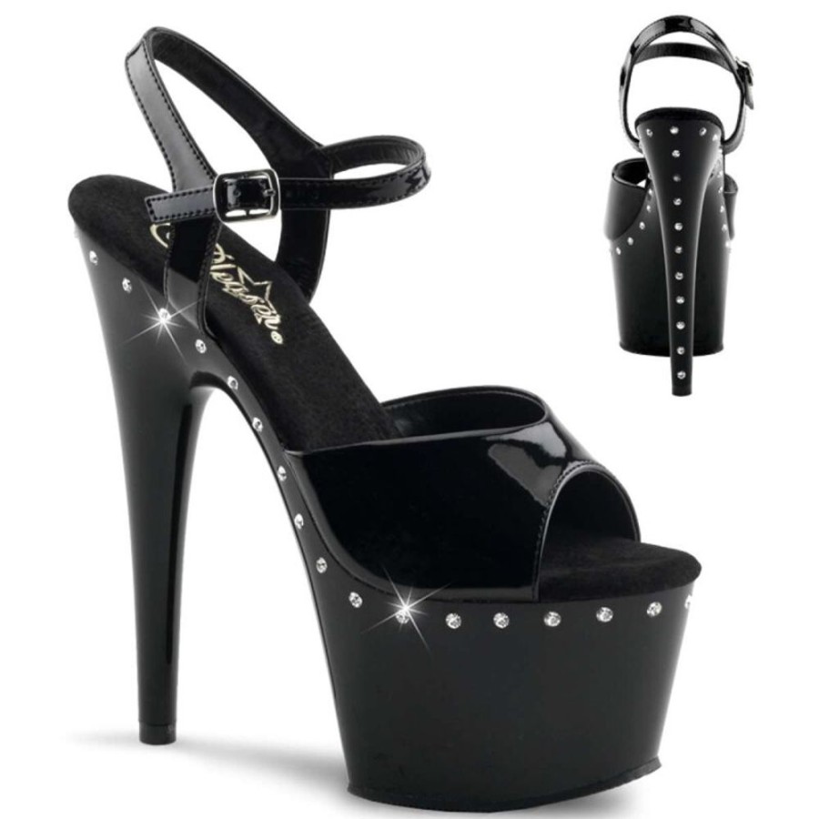 High Heels Pleaser | Pleaser Adore-709Ls Black/Black