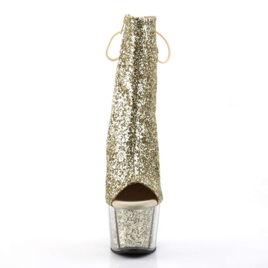 High Heels Pleaser | Pleaser Adore-1018G Gold Glitter/Gold Glitter