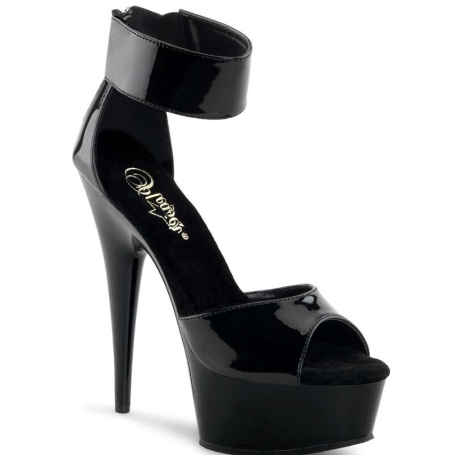 High Heels Pleaser | Pleaser Delight-670-3 Black/Black