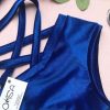 Pole Dance Wear Oksa Polewear | Oksawear Shorts Palma Velvet Blue