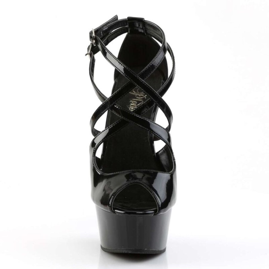 High Heels Pleaser | Pleaser Delight-612 Black/Black