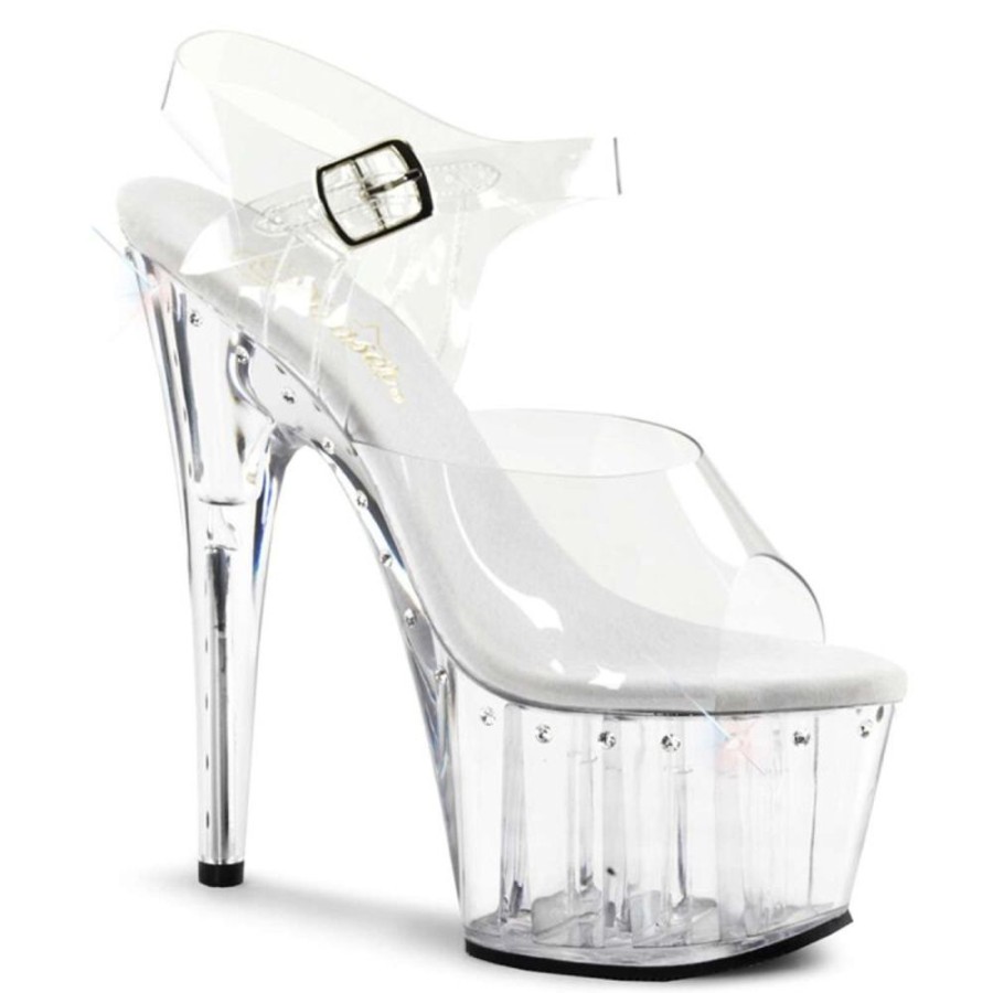 High Heels Pleaser | Pleaser Adore-708Ls Clear/Clear