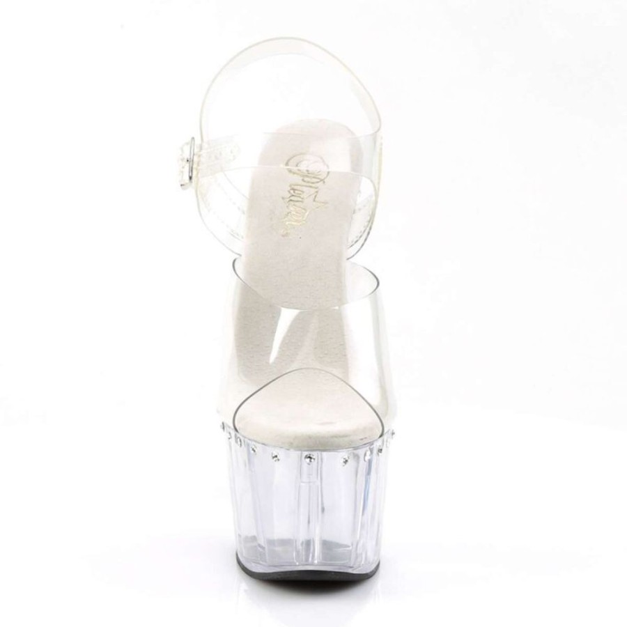 High Heels Pleaser | Pleaser Adore-708Ls Clear/Clear