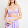 Pole Dance Wear Lunalae | Lunalae Top Bella Lilac