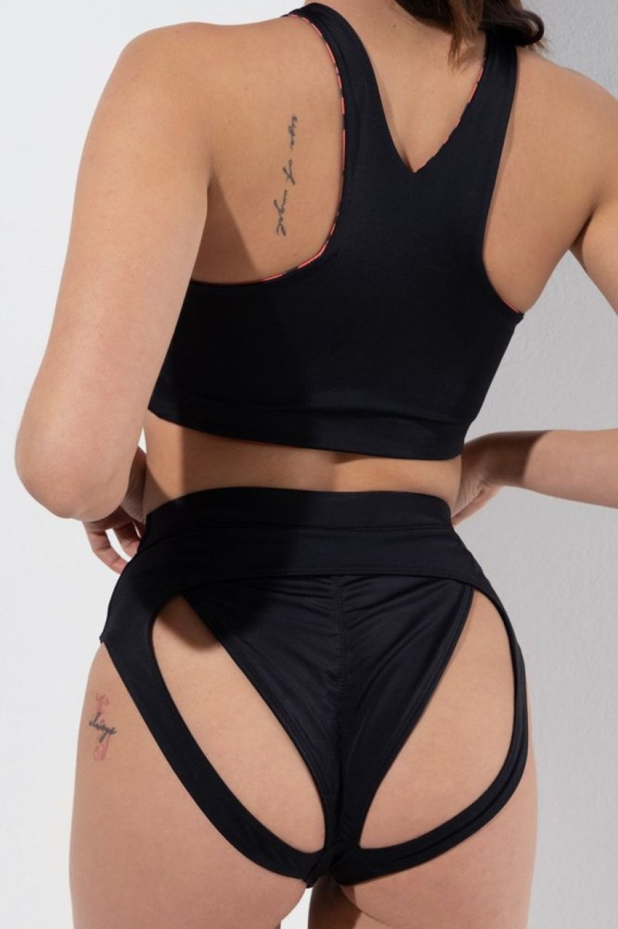 Pole Dance Wear RAD Polewear | Rad Shorts Lover Black